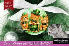 St. Patricks Day Ornament PNG - Cute Animals PNG Sublimation Product Image 1