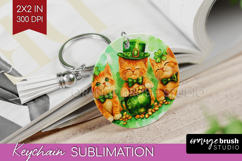 St. Patricks Day Keychain PNG - Cute Animals Keychain Product Image 1