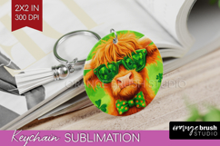 St. Patricks Day Keychain PNG - Cute Animals Keychain Product Image 1