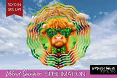 St. Patricks Day Wind Spinner Sublimation PNG - Cute Animals Product Image 1