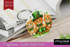 St. Patricks Day Keychain PNG - Cute Animals Keychain Product Image 1