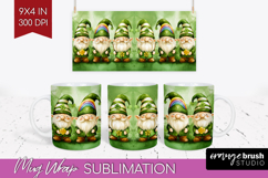 St. Patricks Day Mug Wrap - Cute Animals Mug PNG Sublimation Product Image 1