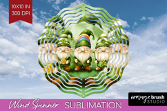 St. Patricks Day Wind Spinner Sublimation PNG - Cute Animals Product Image 1