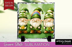 St. Patricks Day Slate PNG - Cute Animals Square Slate Product Image 1