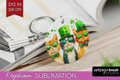 St. Patricks Day Keychain PNG - Cute Animals Keychain Product Image 1