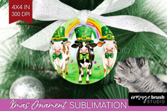 St. Patricks Day Ornament PNG - Cute Animals PNG Sublimation Product Image 1