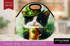 St. Patricks Day Lunch Bag - Cute Animals Lunch Bug PNG Product Image 1