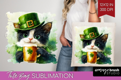 St. Patricks Day Tote Bag - Cute Animals Tote Bag PNG Product Image 1