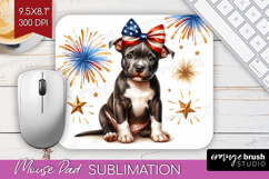 Staffordshire Bull Terrier Dog Mouse Pad Sublimation Dog PNG Product Image 1