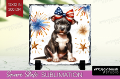 Staffordshire Bull Terrier Dog Slate PNG Patriotic Dog Slate Product Image 1