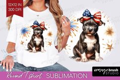 Staffordshire Bull Terrier Dog Round Tshirt Background Dog Product Image 1