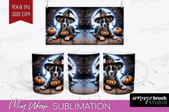 Staffy Dog Mug Wrap Halloween Mug PNG Sublimation Product Image 1