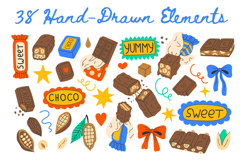Chocolate Bar PNG Clipart Set Product Image 2