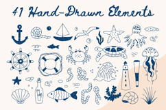 Nautical Doodle Elements PNG Clipart Product Image 2