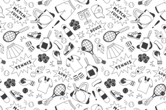 Tennis Seamless Pattern &amp; Digital Paper Product Image 2