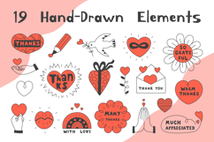 Gratitude &amp; Thankfulness Doodles PNG Clipart Product Image 2