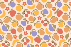 Pastel Fruits &amp; Berries Seamless Patterns, Digital Papers Product Image 2