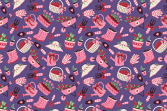 Coquette Pink Garden Seamless Pattern &amp; Digital Paper Product Image 2