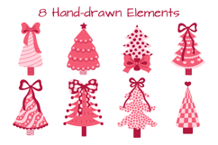 Coquette Christmas Tree PNG Clipart Product Image 2