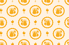 Vintage Pumpkin Seamless Patterns &amp; Digital Papers Product Image 2