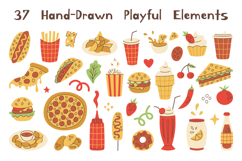 Fast Food Elements PNG Clipart Product Image 2