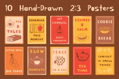 Cozy Tea Time Quotes Vintage Posters Product Image 2