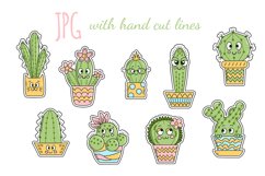 Cute Cacti Stickers Product Image 2
