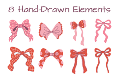 Coquette Curly Bows PNG Clipart Product Image 2