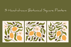 Olive &amp; Lemon Branches Mediterranean Abstract Botanical Art Product Image 2