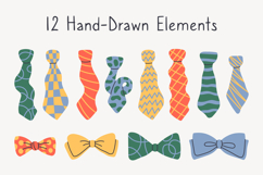 Colorful Cartoon Neckties &amp; Bow Ties PNG Clipart Product Image 2