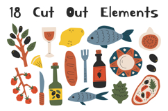 Mediterranean Food Cut Out PNG Clipart Product Image 2
