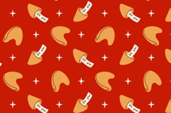 Fortune Cookies Seamless Pattern &amp; Digital Paper Product Image 2