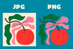 Cherry Bow Mid-century Modern Art Collection Product Image 2