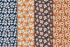 Retro Matisse Flowers Seamless Patterns Product Image 2