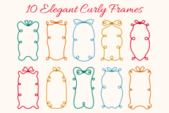 Vintage Tied Bow Frames PNG Clipart Product Image 2
