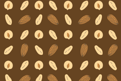 Nuts Seamless Pattern &amp; Digital Paper PNG Product Image 2