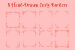 Art Nouveau Line Frames PNG Clipart Product Image 2