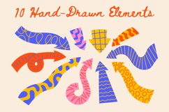 Colorful Curvy Arrows PNG Clipart Product Image 2