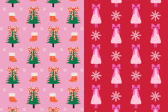 Coquette Christmas Tree Seamless Patterns &amp; Papers Product Image 2