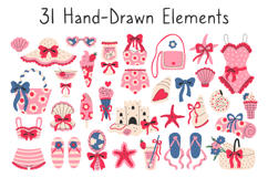 Coquette Summer Beach PNG Clipart Product Image 2