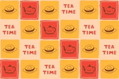 Cozy Tea Time Seamless Pattern &amp; Digital Paper Product Image 2