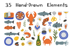 Mediterranean Seafood PNG Clipart Product Image 2