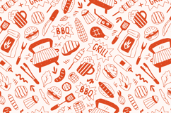 Grill Party Seamless Pattern &amp; Digital Paper Product Image 2