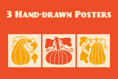 Pumpkin Minimal Abstract Art PNG JPG EPS Product Image 2
