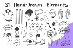 Cricket Doodles PNG Clipart Product Image 2