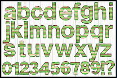 Christmas Alphabet Bundle, Decorative ABC Sublimation Files Product Image 3