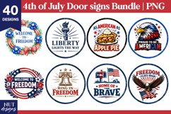 4th of July door sign Patriotic bundle Independence day Product Image 2