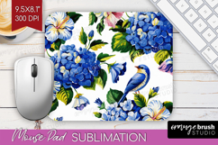 Summer Flowers Mouse Pad Sublimation - Floral Mousepad PNG Product Image 1
