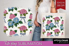 Summer Flowers Tote Bag - Floral Tote Bag PNG Sublimation Product Image 1
