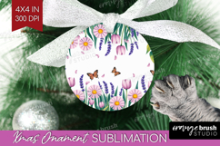 Summer Flowers Ornament PNG - Floral PNG Sublimation Product Image 1